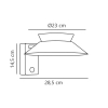 Elewacyjny kinkiet czujnik Justina 2418071050 LED 5W 3000K IP44 antracyt