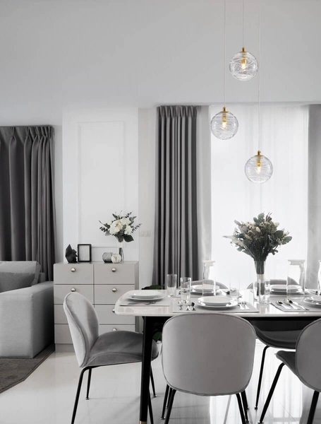 Szklany żyrandol CABRAL LE42904 do sypialni kryształowy złoty