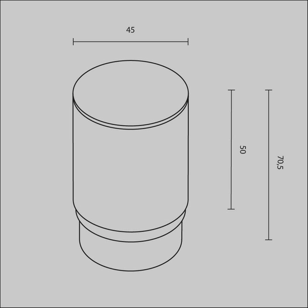Dyfuzor dekoracyjny do lamp Focus RingMAcr-5-W Maytoni ring biały