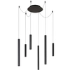 Lampa wisząca LORENZ 74403/06/30 Lucide metalowa tuby LED 24W 3000K czarny