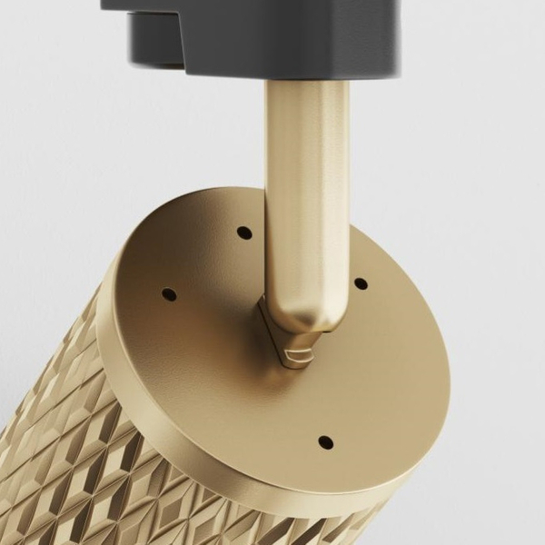 Lampa do szyn 1-fazowych do kuchni Focus TR011-1-GU10-G sopel złota