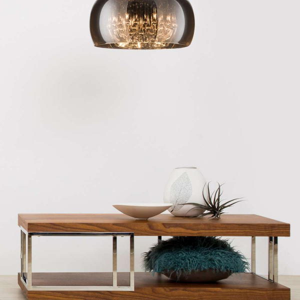 Lampa sufitowa CRYSTAL C0076-05L-F4FZ szklana glamour chrom przezroczysta