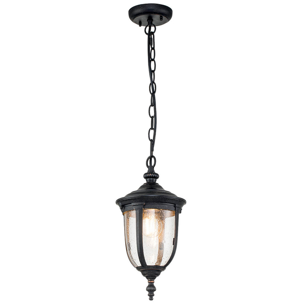 Wisząca lampa ogrodowa Cleveland CL8-S na łańcuchu IP44 postarzany brąz