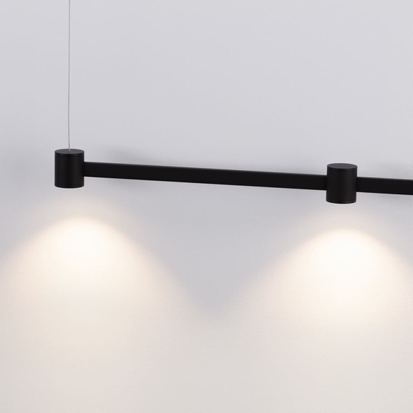 Podłużna lampa wisząca na belce PISCO LE44354 LED 21W 3000K czarna