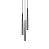 Potrójna lampa wisząca BLISS SL.1463 czarne tubki 3xG9 nad stół