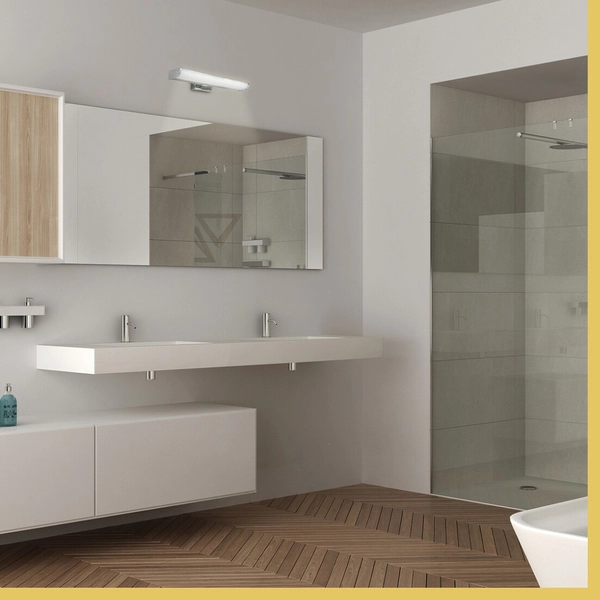 Łazienkowa LAMPA ścienna EVRON 5062 Rabalux metalowa OPRAWA kinkiet LED 5W 4000K nad lustro IP44 chrom