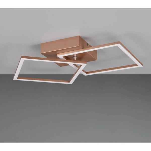 Lampa sufitowa ramki ASTRIL DL165-64492 LED 20W 3000K metalowa miedziana