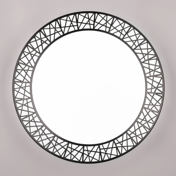 Okrągły plafon na pilota Cluster R67321102 LED 40W 2700-6500K czarny biały