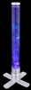 Dekoracyjna lampka podłogowa Mendoza z rybkami LED RGB 0,06W srebrna