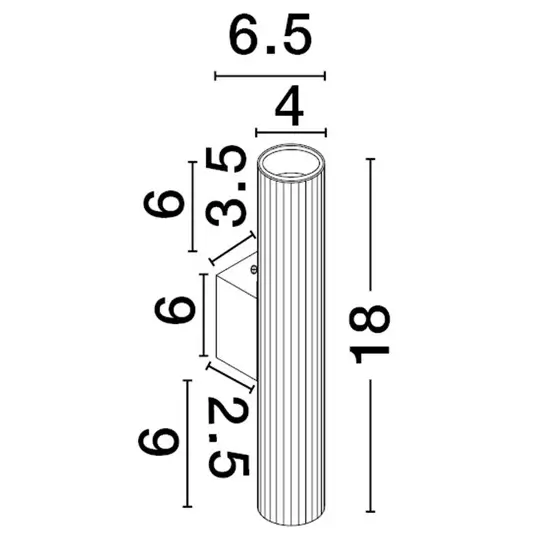 Podłużny kinkiet ścienny SELMORA LE45645 do salonu biały