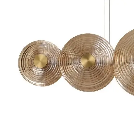 Wisząca lampa szklana do jadalni NAZAR AZ6531 LED 55W 4000K ściemnialna bursztynowa