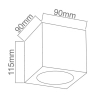 Sufitowa lampa glamour CUBO OR81039 Orlicki kostka przezroczysta