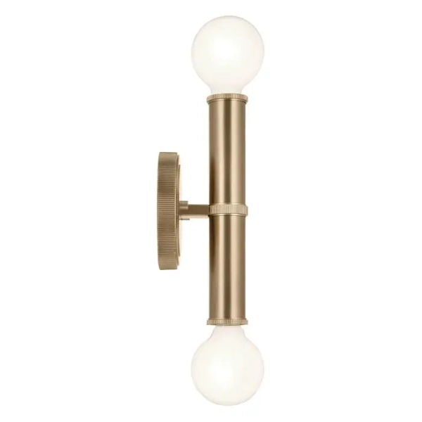 Ścienny kinkiet Torche QN-TORCHE-2W-CPZ LED 3W 3000K IP44 brąz szampański