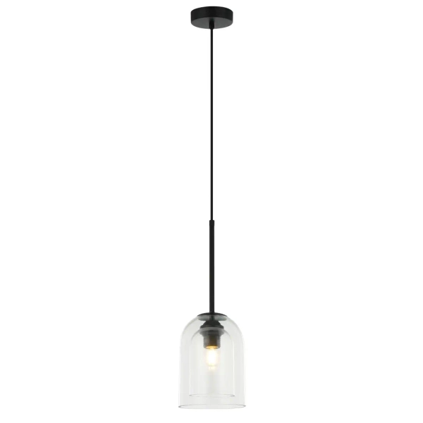 Loftowa wisząca lampa Elaris LP-8103/1P TR szklana przezroczysta