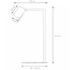 Metalowa lampa nocna Lesley 03525/01/41 Lucide do gabinetu szara