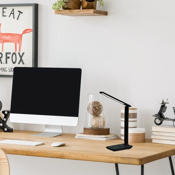 Gabinetowa lampa stolikowa POST BLACK ML1630 LED 5W 3000-6500K czarna