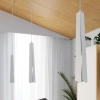 Wisząca lampa potrójna Prysm SL.1399 Sollux tubki do salonu biała