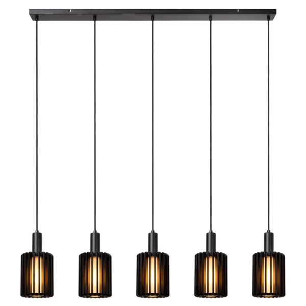 Nowoczesna lampa wisząca Lambres 45410/05/30 na listwie czarna