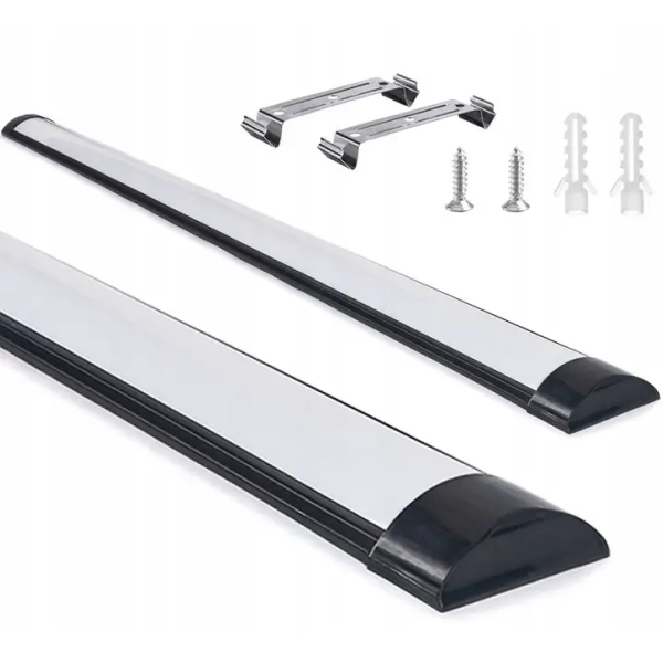 Panel natynkowy lampa podłużna czarna do garażu 120cm 36W 4000K barwa neutralna SLP2934