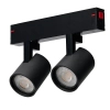 Lampa sufitowa jednofazowa BETA czarna AZ6692 2xGU10 tuby z regulacją