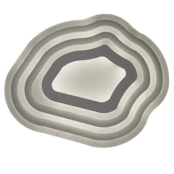 LAMPA sufitowa VEN P-666/5 dekoracyjna OPRAWA plafon LED 74W o nieregularnym kształcie biały