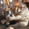 Lampka stołowa dekoracyjna L&-195081 Light& koala srebrna chrom