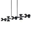 Podłużna wisząca lampa Palta KL-PALTA-LP10-BK belka czarna