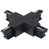 Łącznik do szyn typu "X" DOBAC MHT1-X-BK TRACK Maxlight czarny