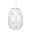 LAMPA wisząca HARLEY MDM-3480/1 W Italux metalowa OPRAWA geometryczny zwis biały