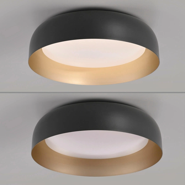 Nasufitowa lampa Osko 14215-18 LED 27,5W 2700-5000K okrągła czarna