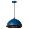 Loftowa LAMPA wisząca SIEMON 45496/01/35 Lucide metalowa OPRAWA kopuła zwis niebieska