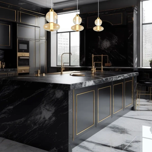 Szklana lampa zwisowa DAPHNE ML0345 LED 12W 3000K bursztynowa złota