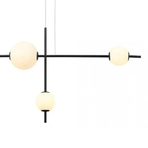 Ściemnialna lampa wisząca 20131 LED 19W 3000K szklane kule czarny