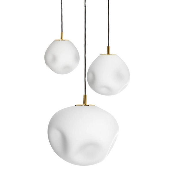 Złoty żyrandol 3-płomienny CLOE 11064305 kule balls do jadalni