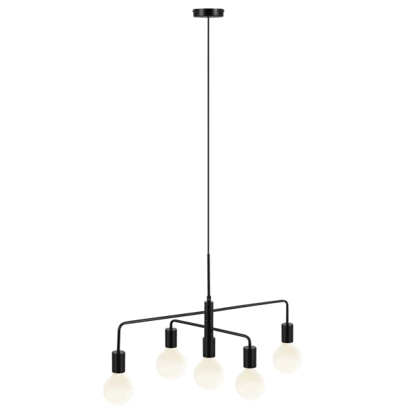 Lampa zwieszana Gloom 2113053003 do salonu metalowa czarny