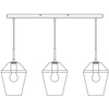 LAMPA wisząca RETRO 107132 Markslojd metalowa OPRAWA listwa ZWIS szklany przydymiony