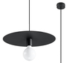 LAMPA wisząca SL.0853 loftowa OPRAWA metalowy zwis czarny dysk