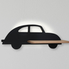 Drewniana lampa ścienna Kids Car 21-85078 LED 5W 4000K półka czarny drewno