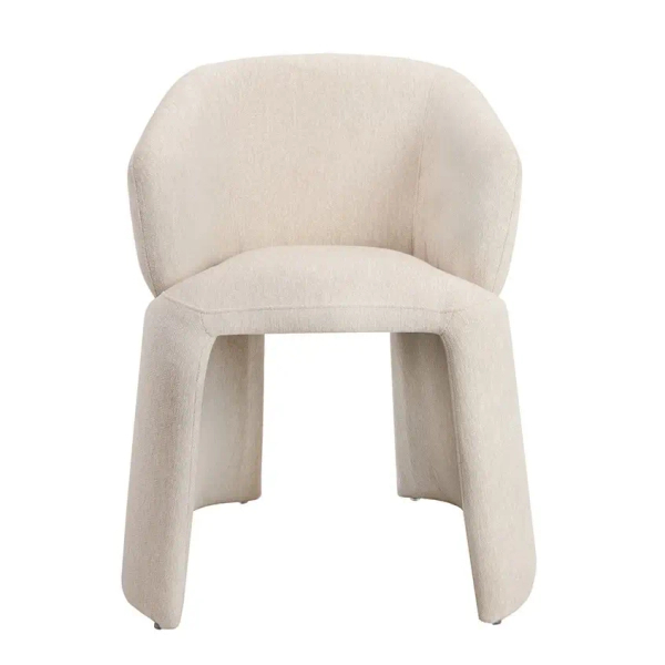 Nowoczesne krzesło TOMI MM001501100363 beżowe tapicerowane 45cm