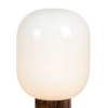 Stołowa lampka do salonu Skene 108663 Markslojd szkło biały drewniany