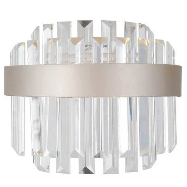 Ścienna lampa Horna WL-34386-1-CH-CL LED 8W 3000K szampański przezroczysty