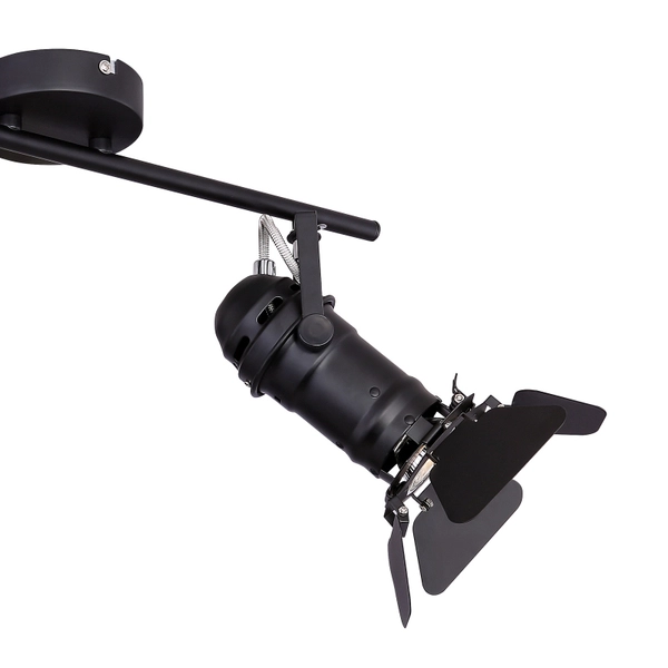 Regulowana lampa sufitowa retro EGON 54650-2B czarny