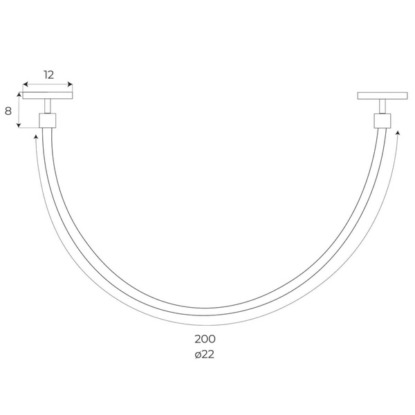 Lampa magnetyczna do jadalni Magnetic M0036Z Maxlight LED 20W 2700-5000K lina biała
