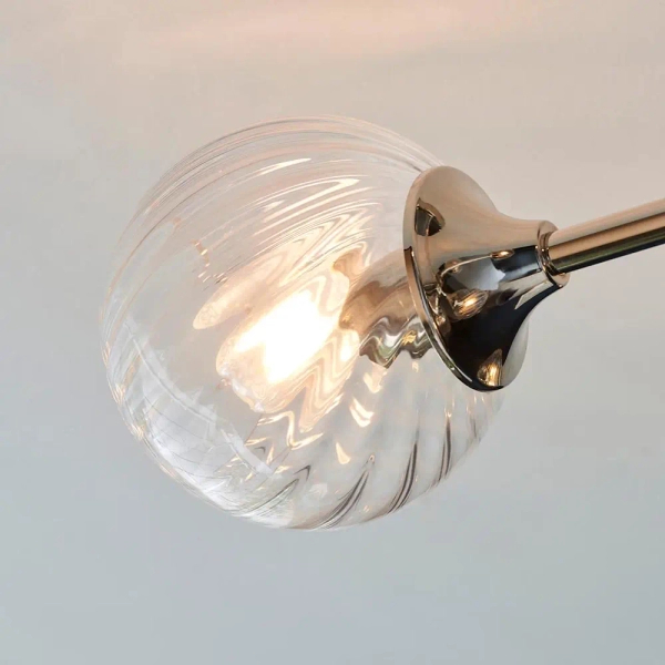 Sufitowa lampa do salonu Allegra 104050 szklane kule nikiel