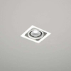 Spot LAMPA sufitowa EBINO 7314 Shilo podtynkowa OPRAWA metalowe OCZKO kwadratowa wpust biały