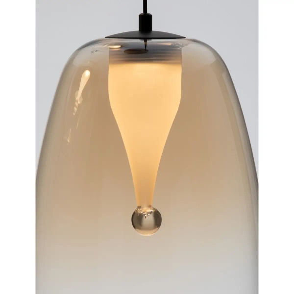 Potrójna wisząca lampa do salonu JAREVIA LE45126 LED 10W 3000K złota