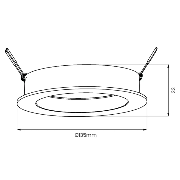 Lampa wpustowa sufitowa REDONDO ML1077 na przedpokój biała