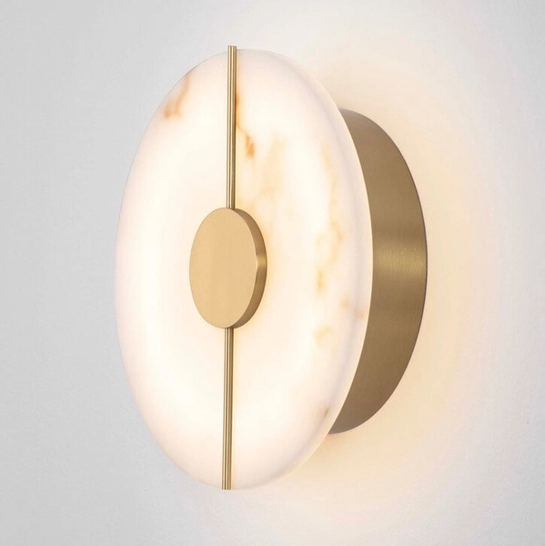 Lampa ścienna okrągła MAIRANA LE44619 LED 12W 3000K moneta złota biała