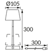 Biurkowa lampka Smart 04631 LED 1W 4000K z włącznikiem biała