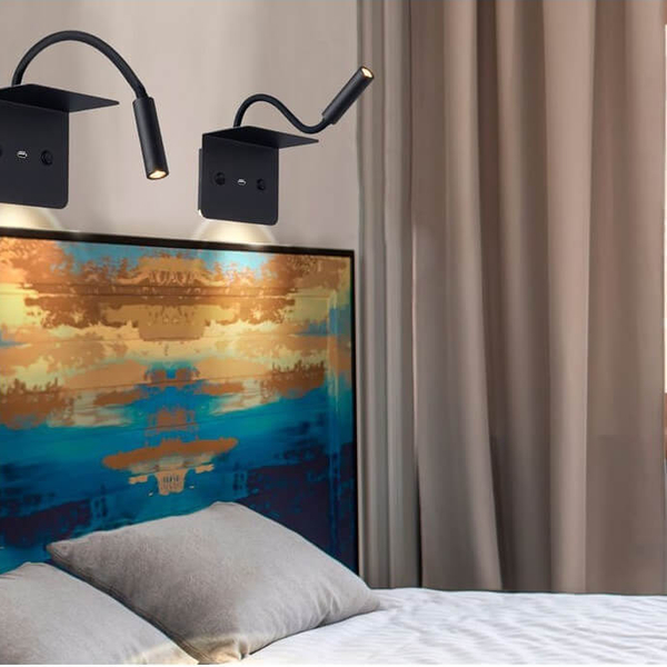 Kinkiet ścienny VERA AZ3201 Azzardo LED 9W 3000K tubka czarny